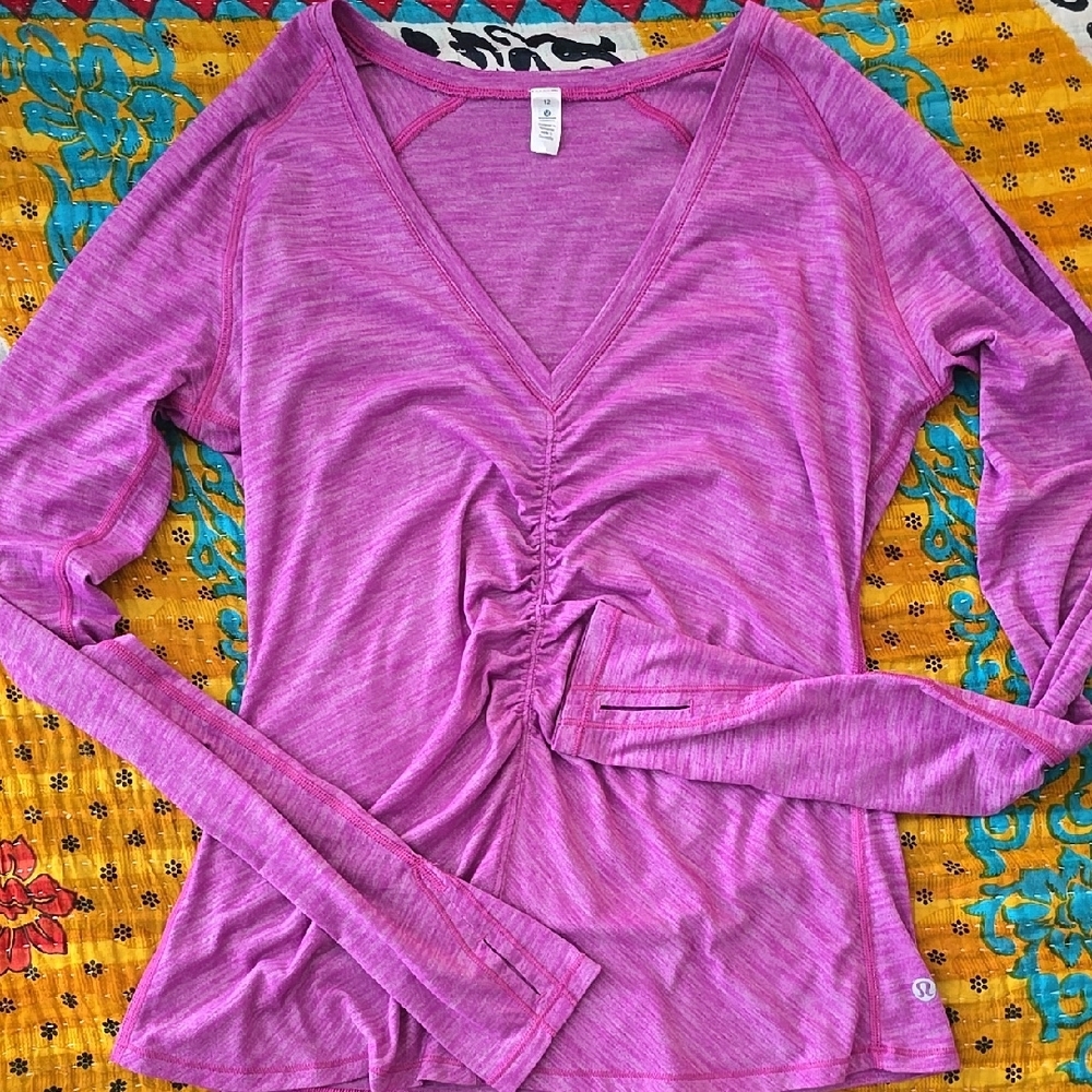 Women's Pink Long Sleeve Top